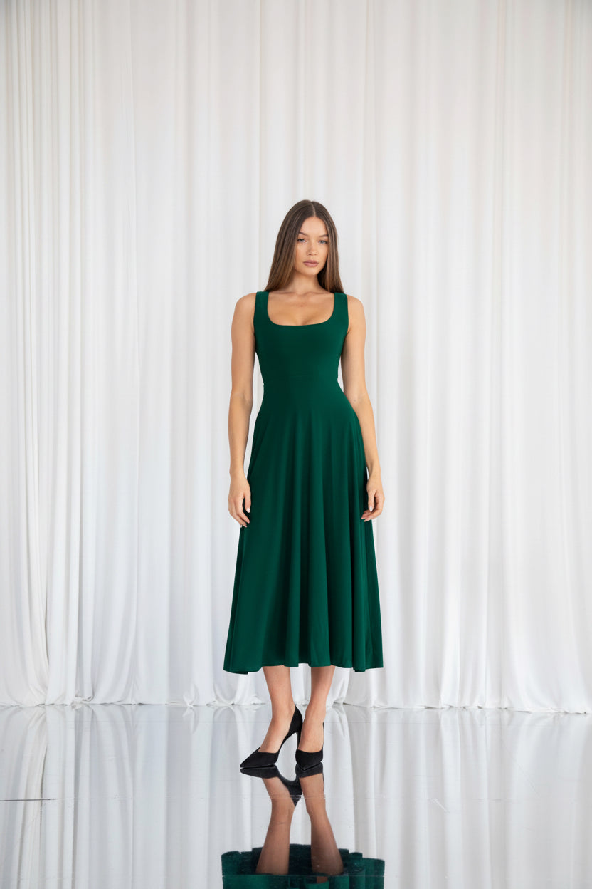 Juni Reversible Neckline Maxi Dress