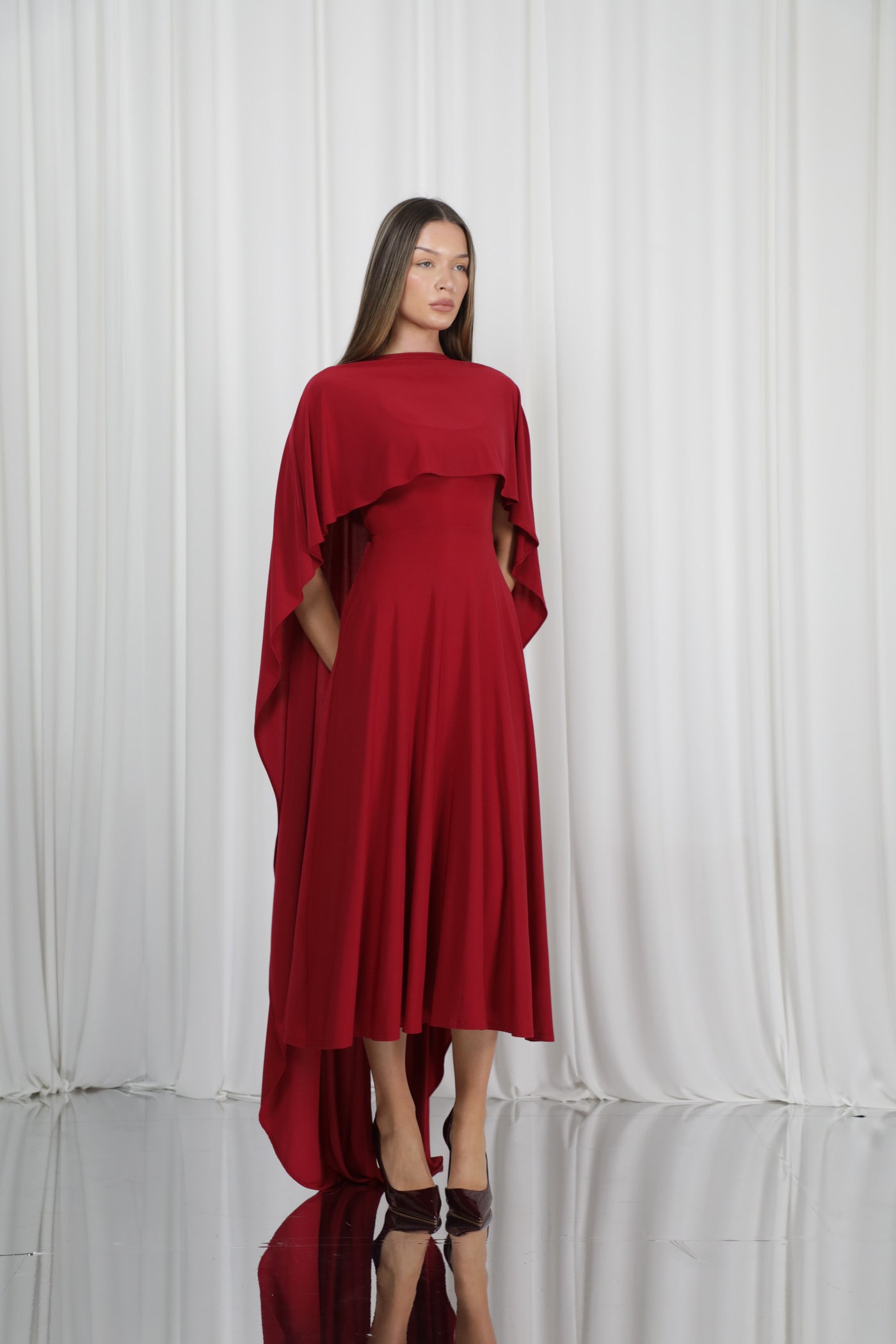Long Drape Cape