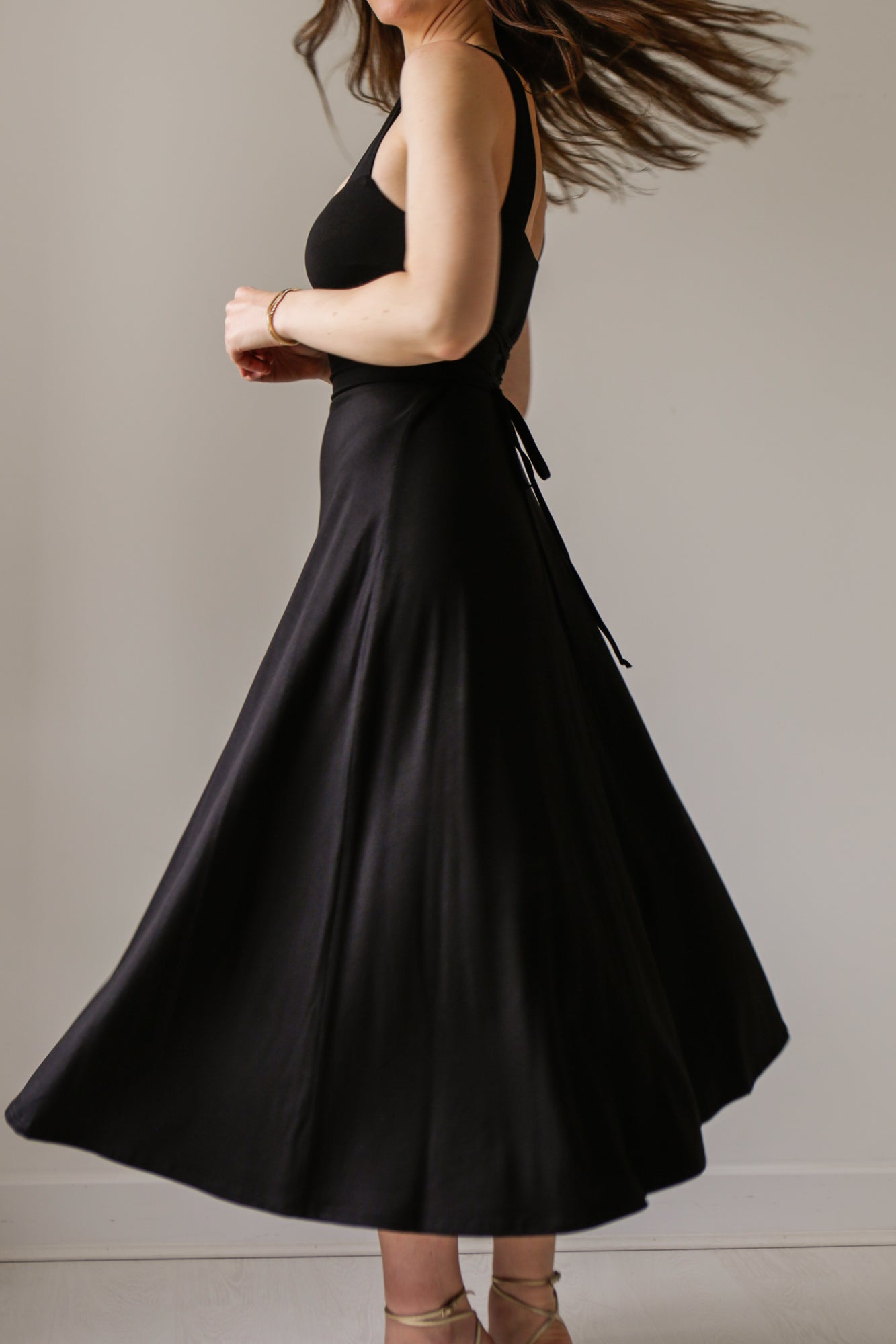 Audrey Midi Dress Organic Bamboo in Petite