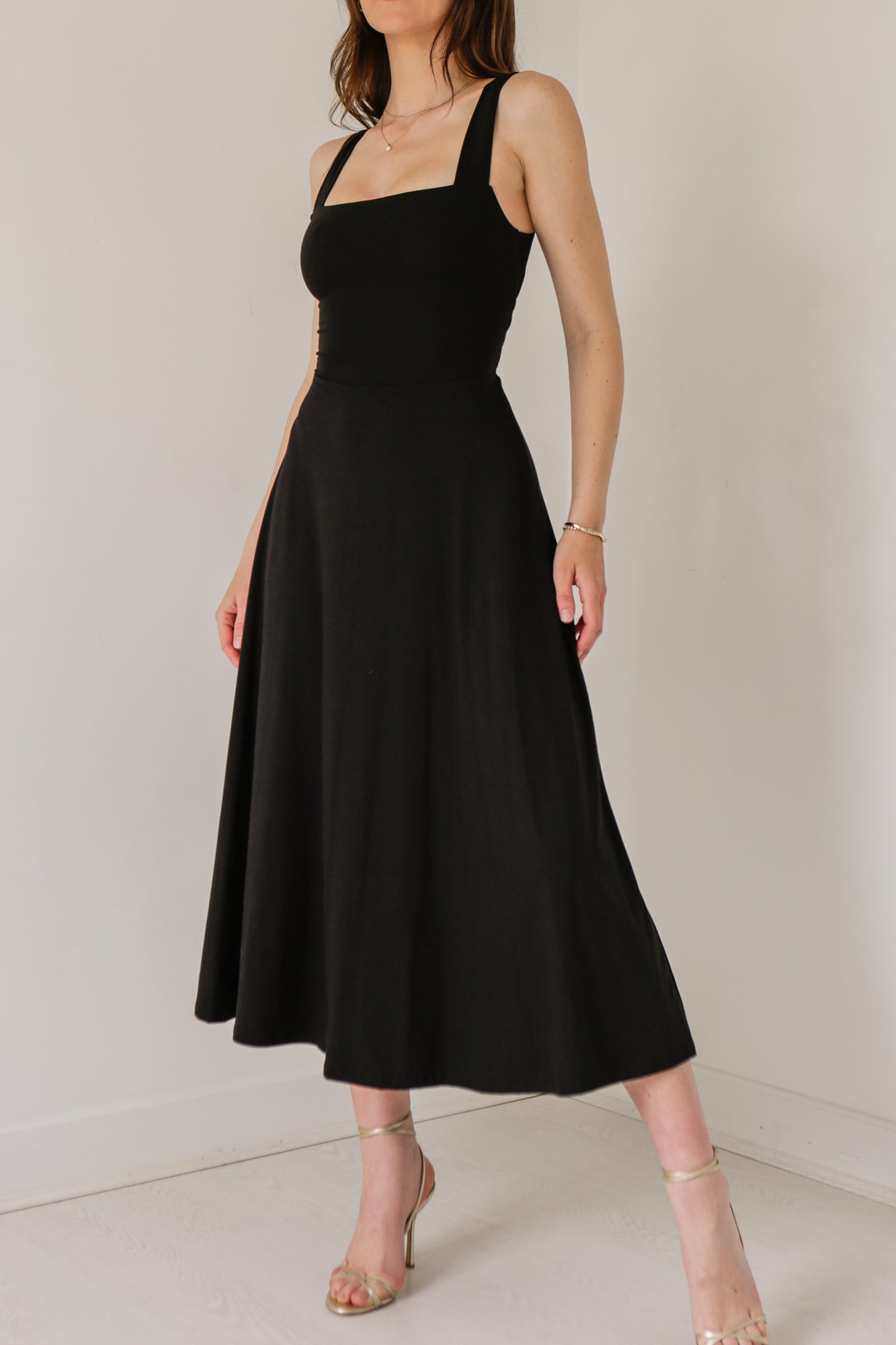 Audrey Midi Dress Organic Bamboo in Petite