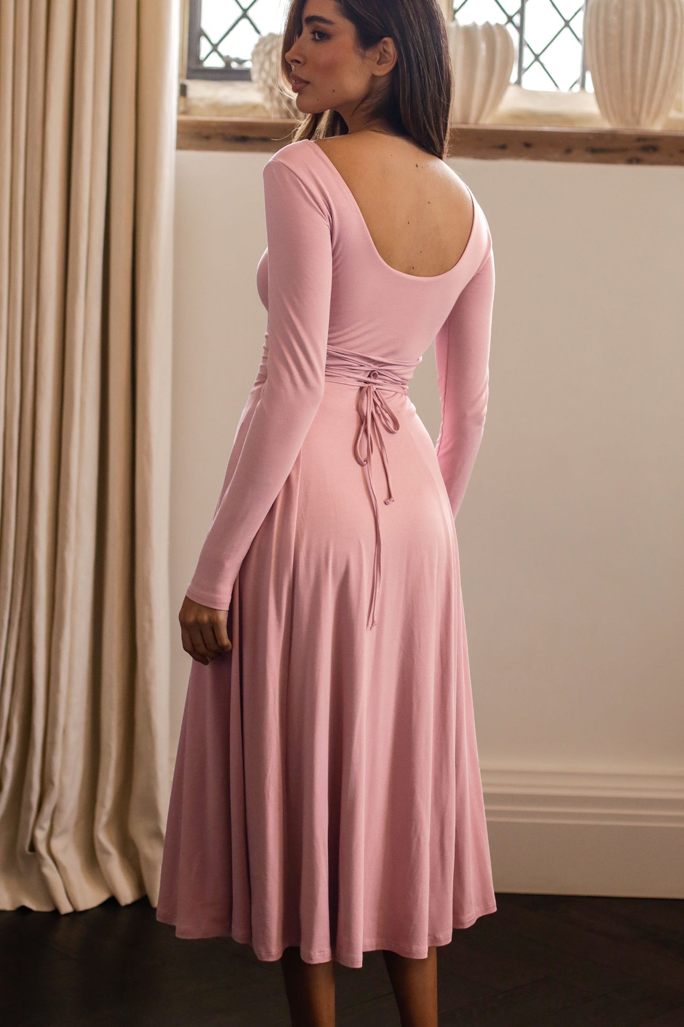 Iris Midi Dress in Organic Bamboo