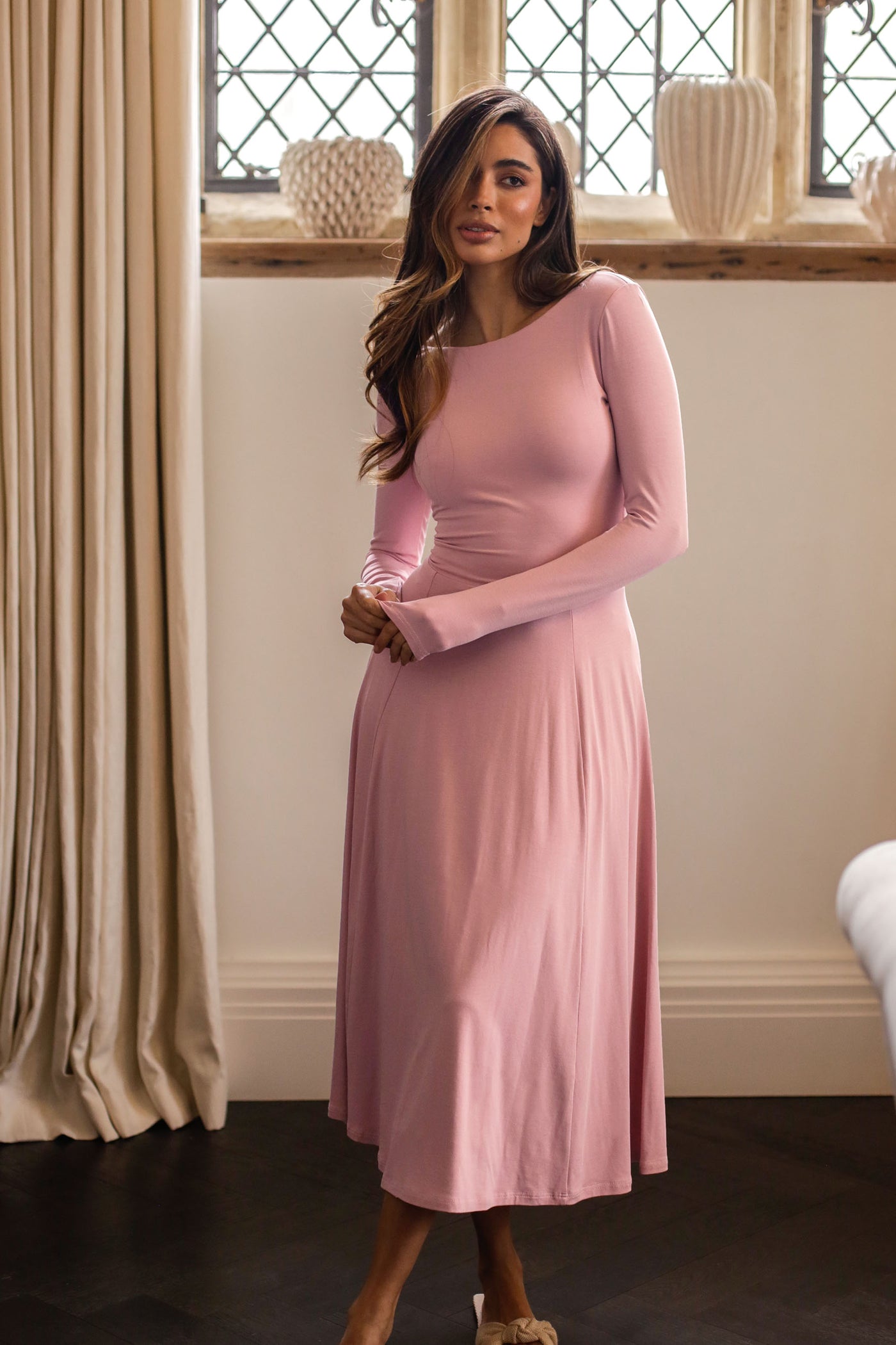 Iris Midi Dress in Organic Bamboo