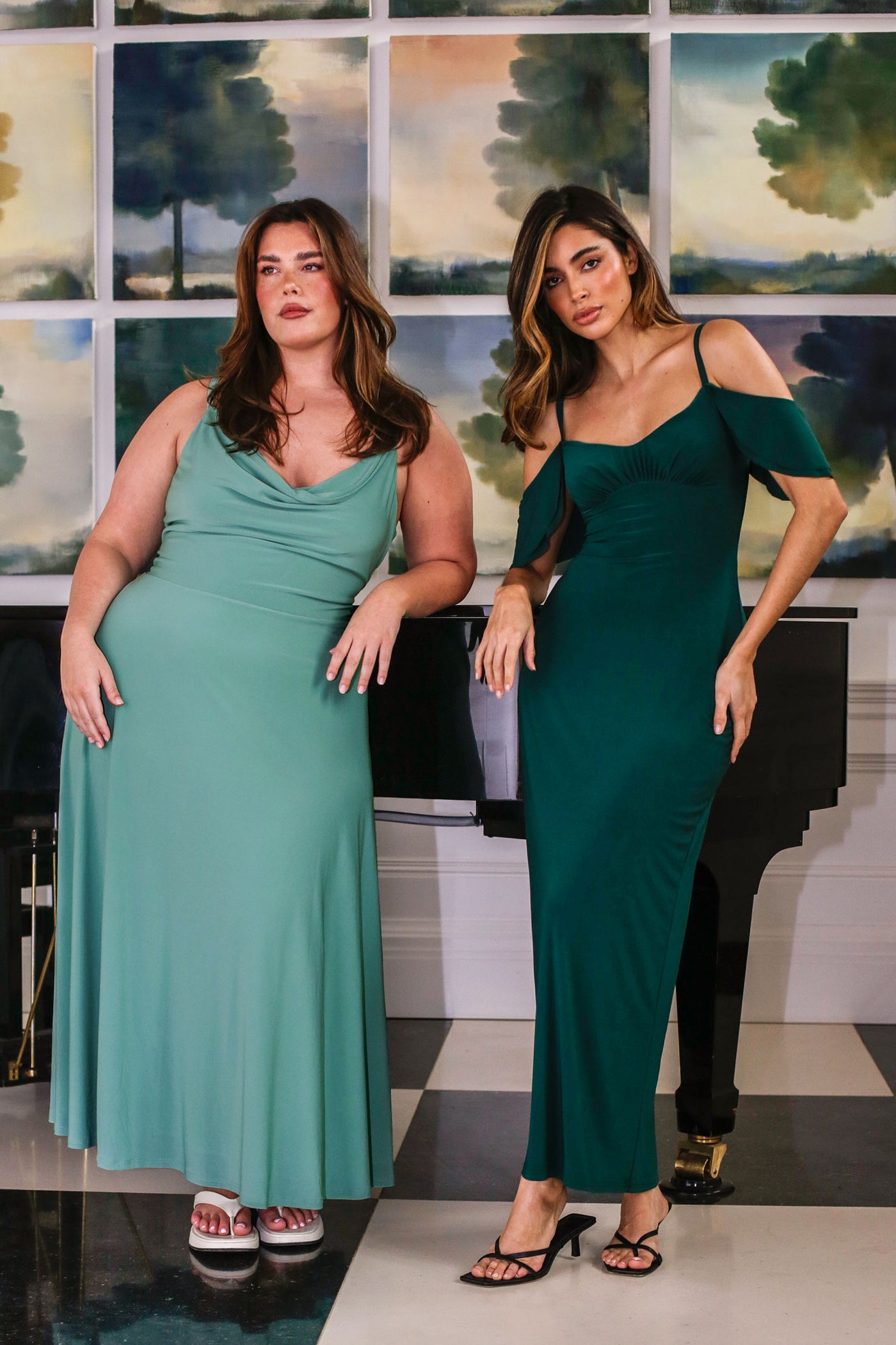 Lulah Drape Maxi Dress