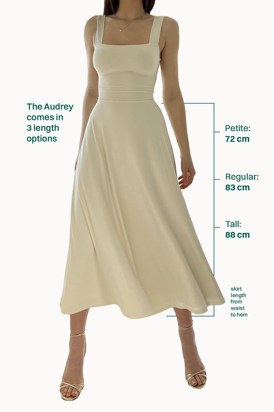 Audrey Midi Dress Organic Bamboo in Petite