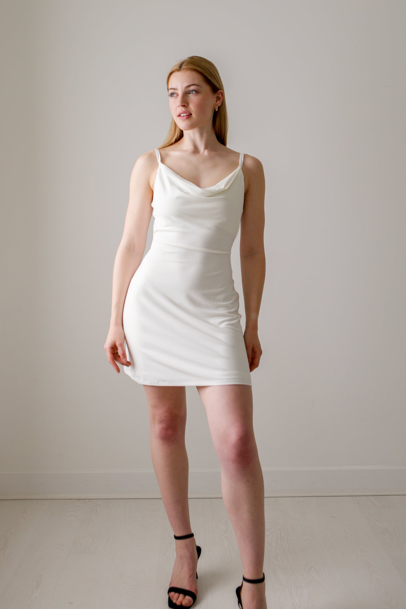 Eden Drape Mini Dress with Built-in-bra