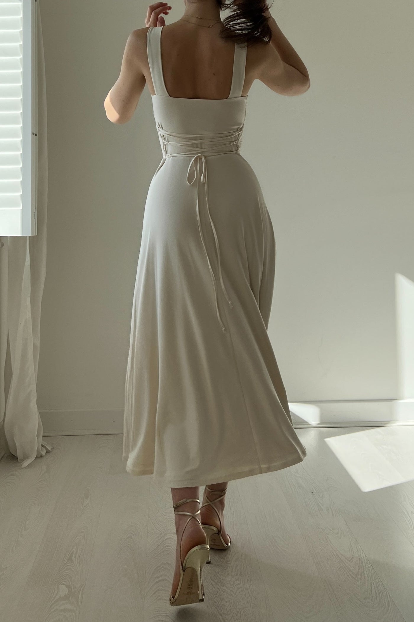 Audrey Midi Dress Organic Bamboo in Petite