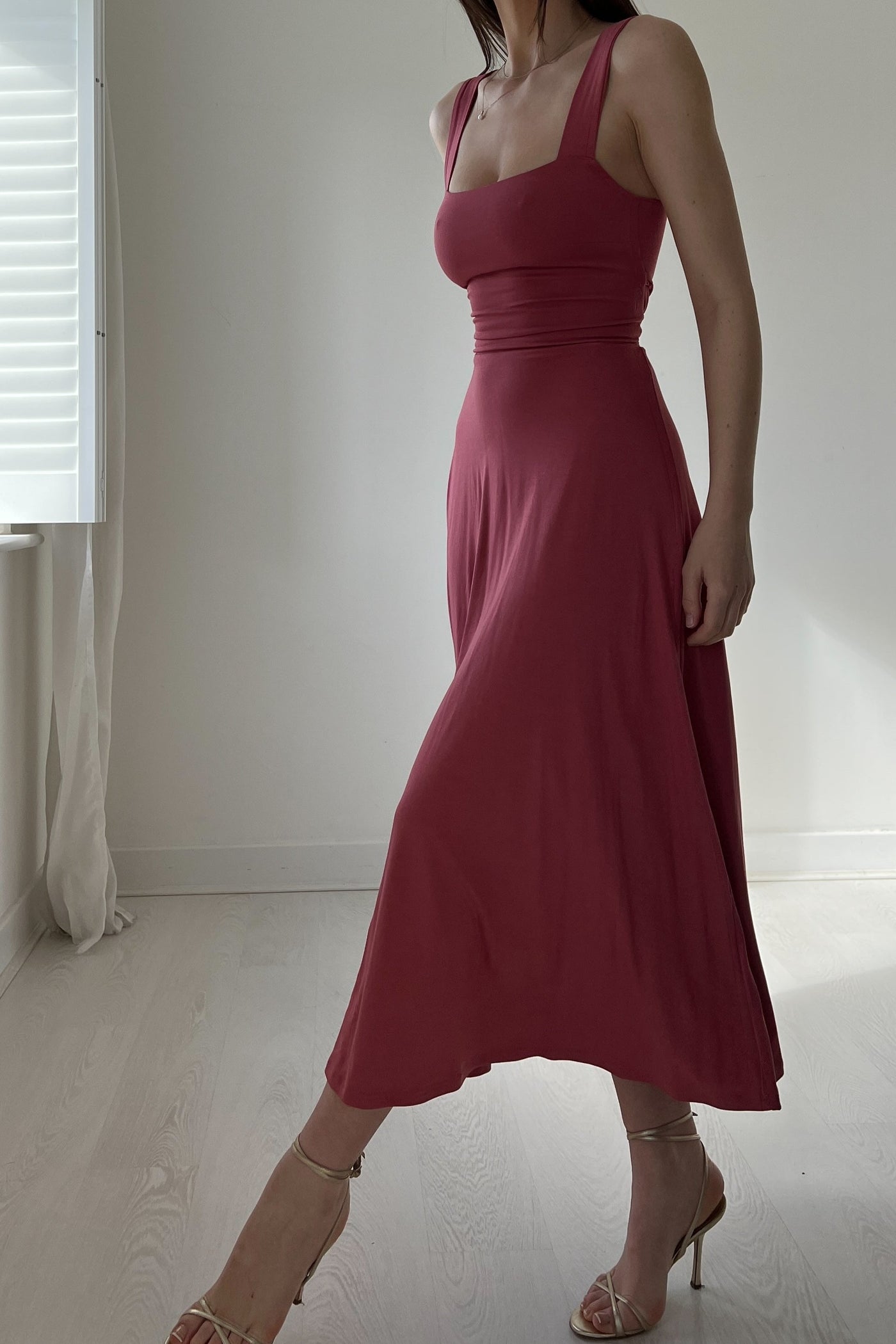 Audrey Midi Dress Organic Bamboo in Petite