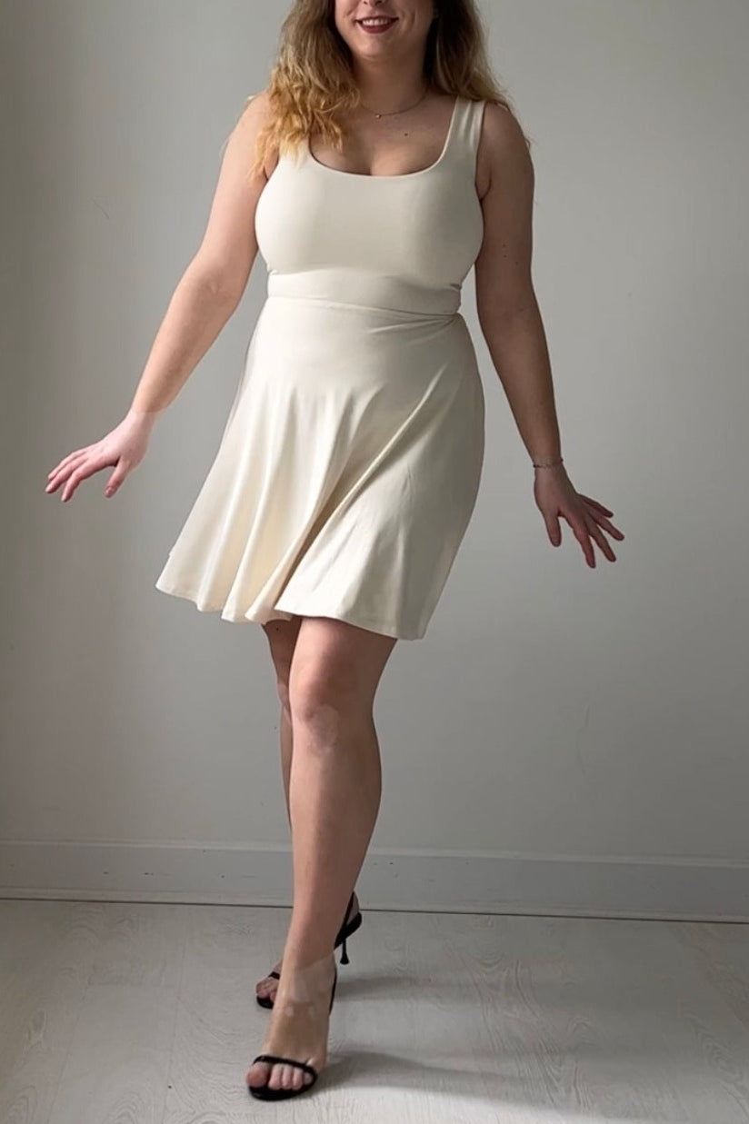 Tia Reversible Mini Dress in Organic Bamboo