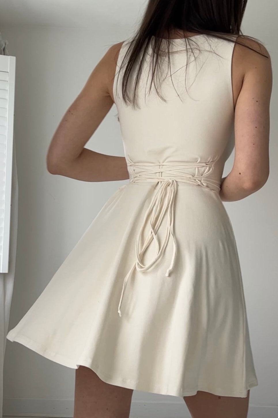 Tia Reversible Mini Dress in Organic Bamboo