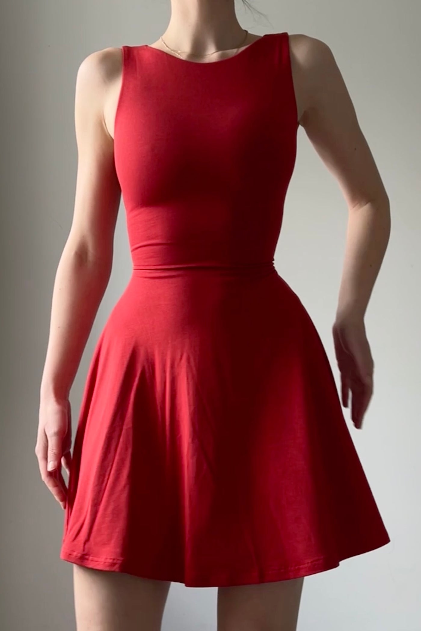 Tia Reversible Mini Dress in Organic Bamboo