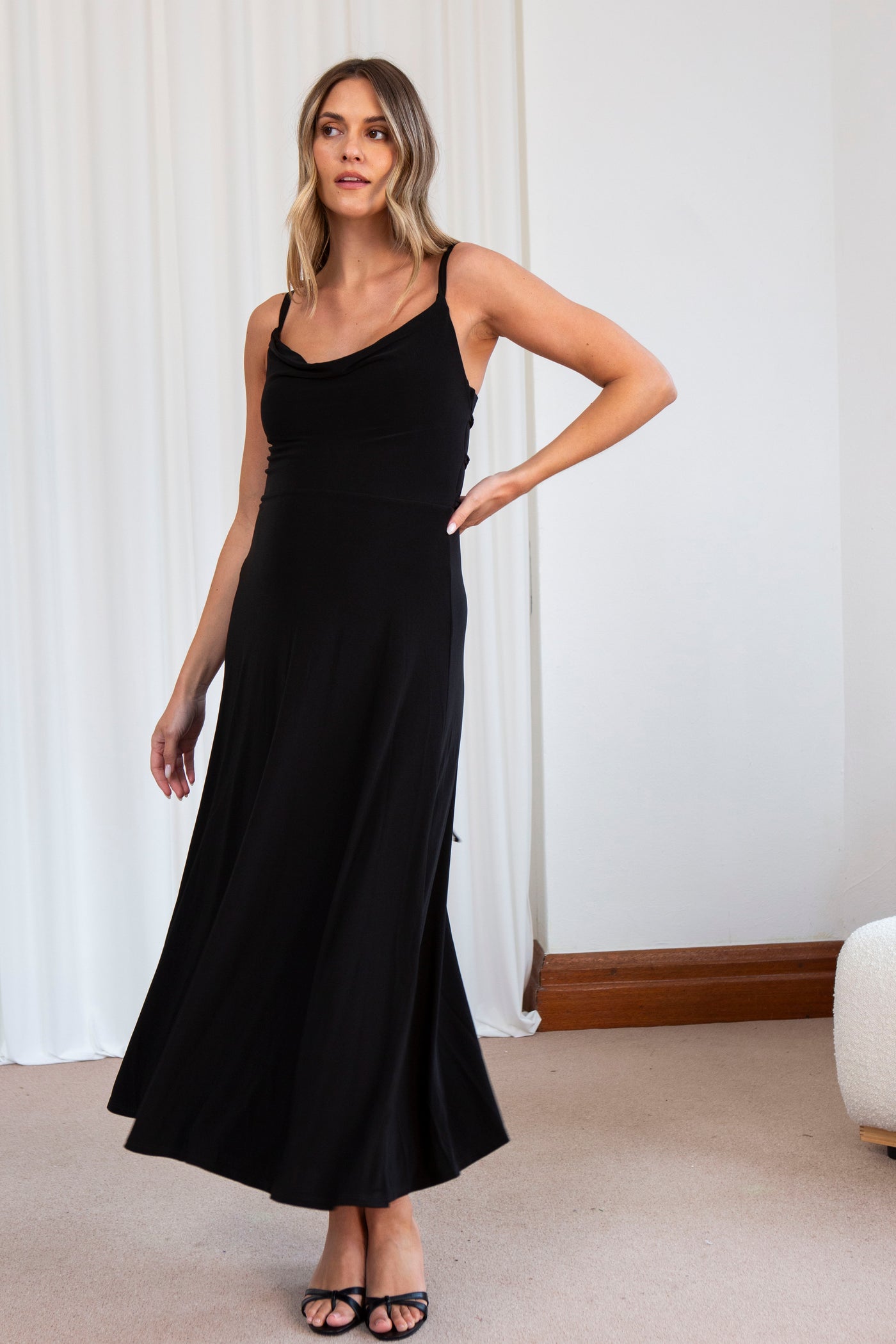 Lulah Drape Maxi Dress