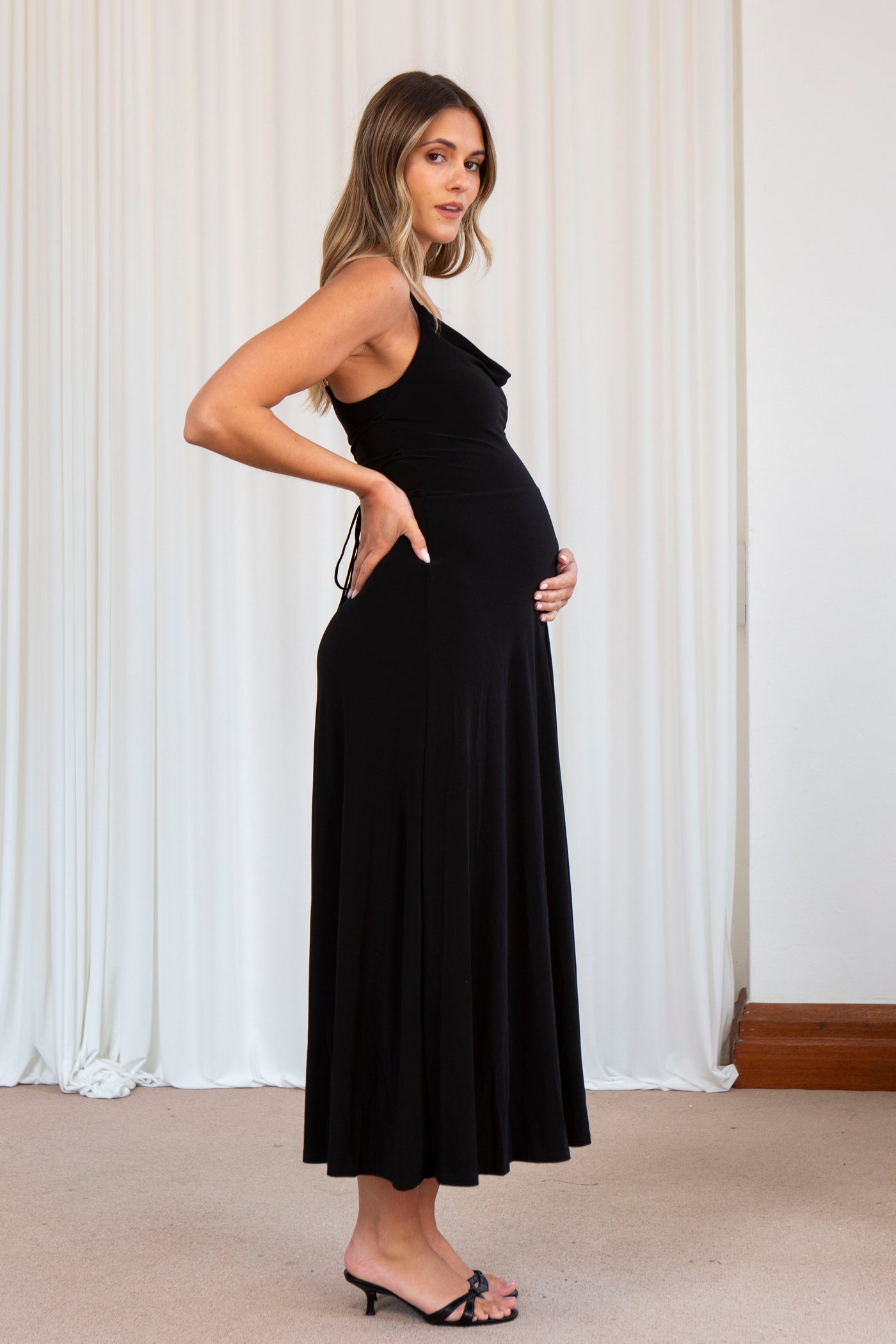 Lulah Drape Maxi Dress