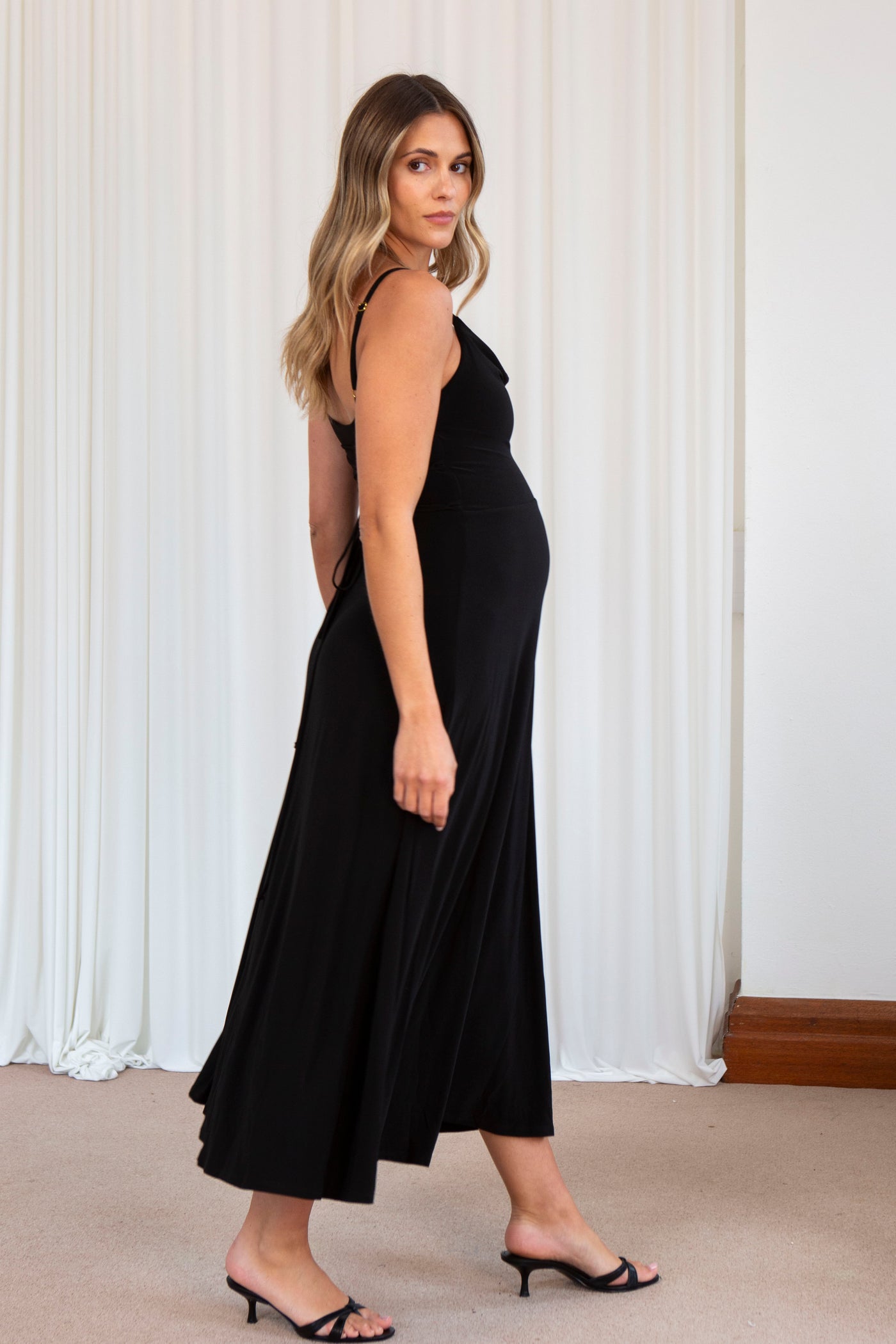 Lulah Drape Maxi Dress