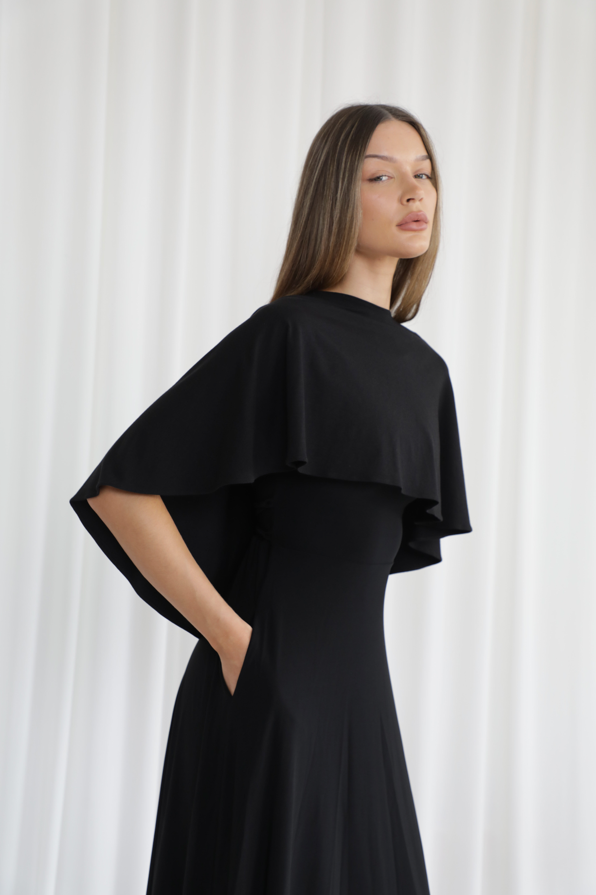 Short Drape Cape