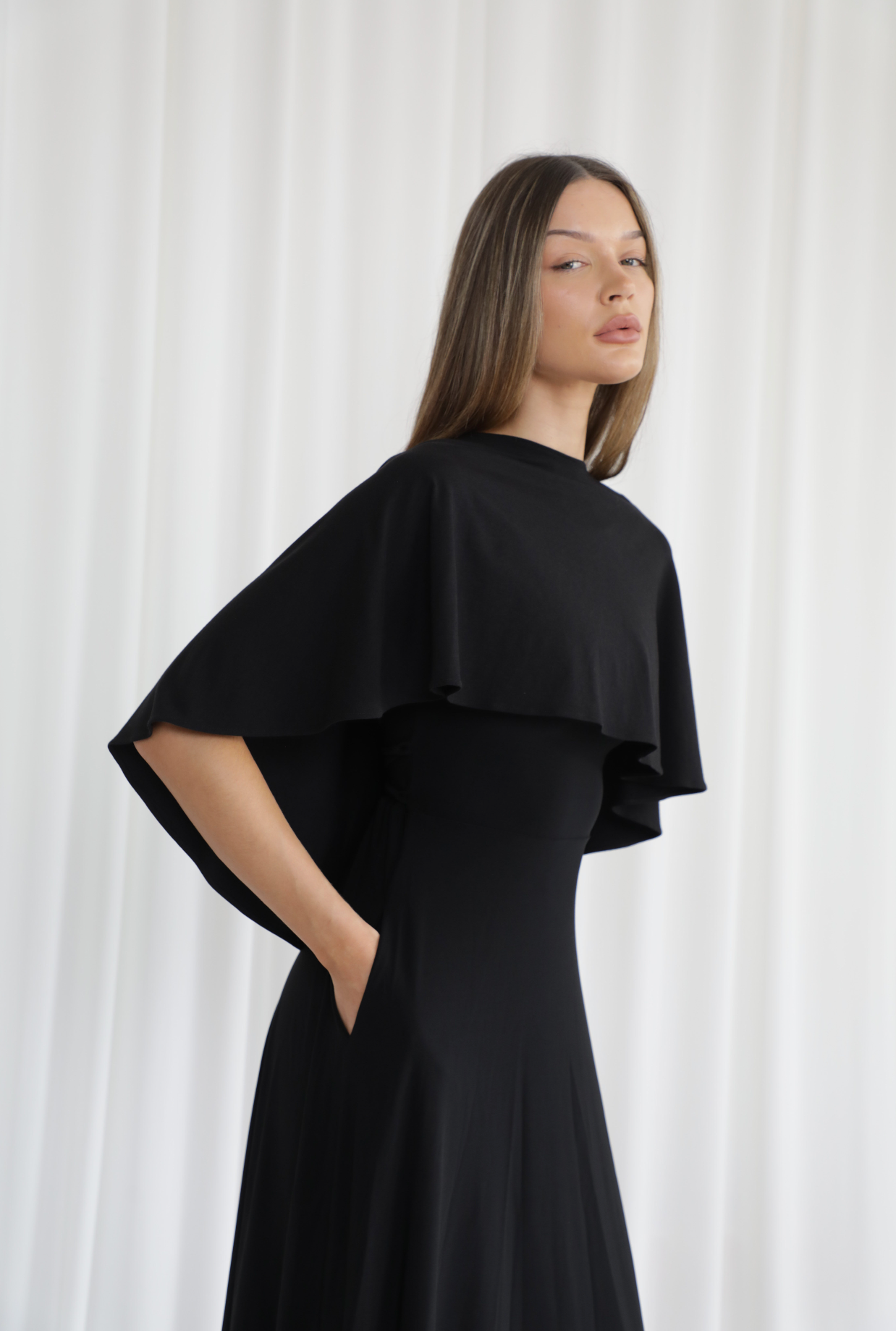 Short Drape Cape