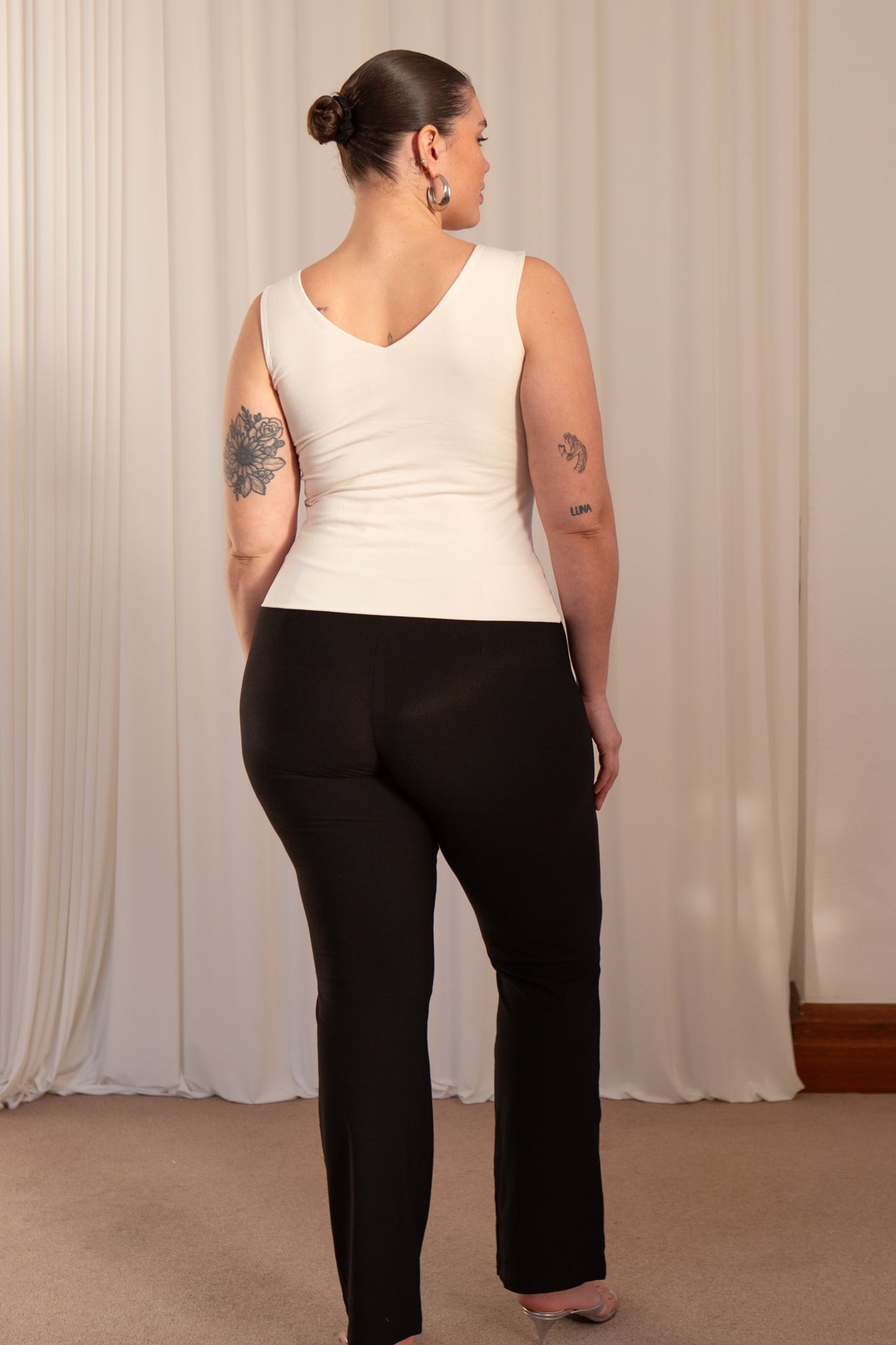 Bamboo Trousers with V-Front