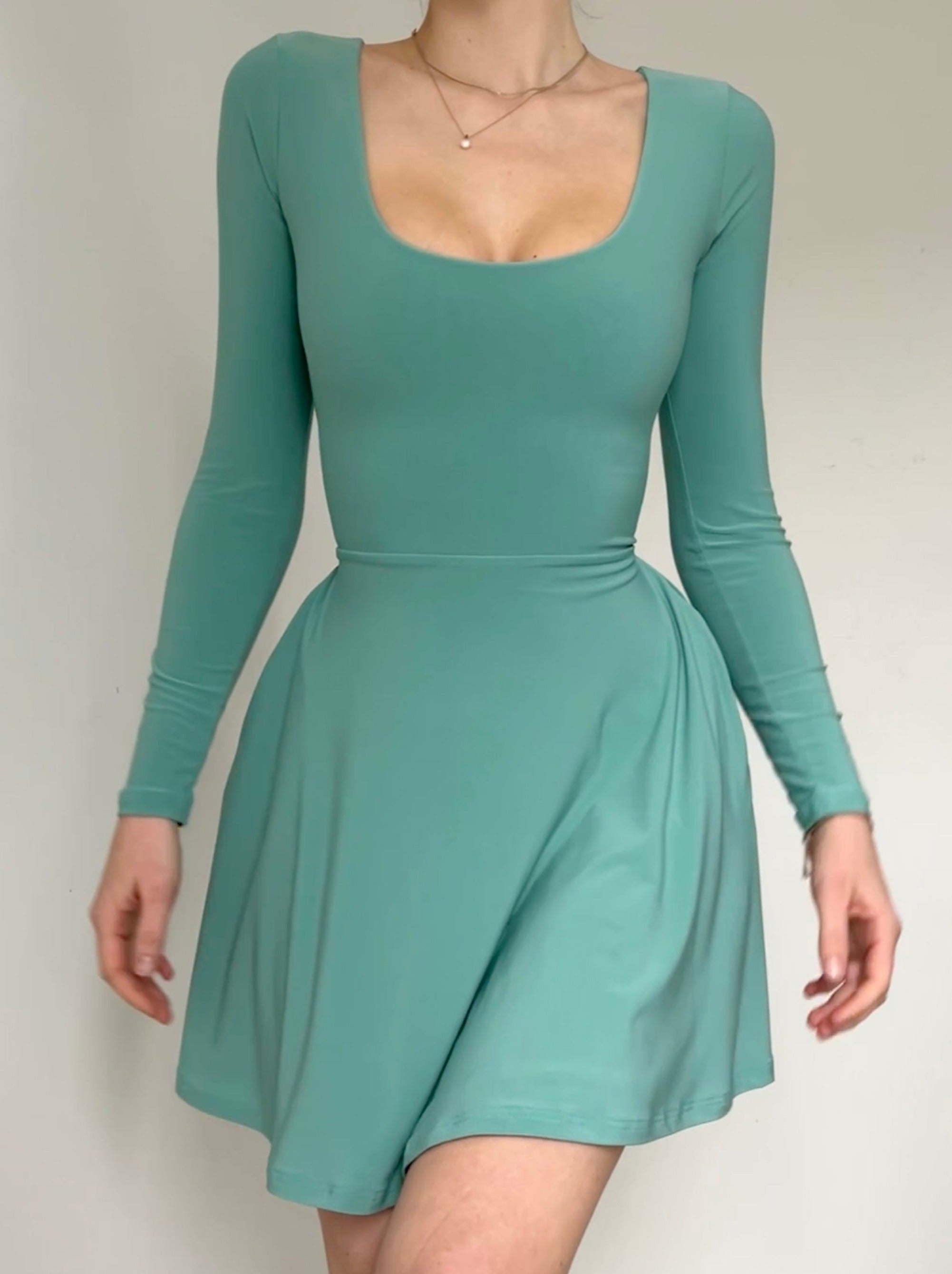 Rene Reversible Mini Dress in Recycled ITY