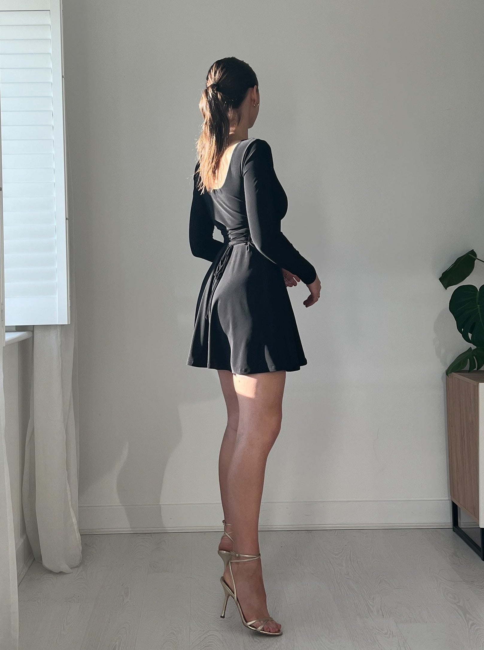 Rene Reversible Mini Dress in Recycled ITY