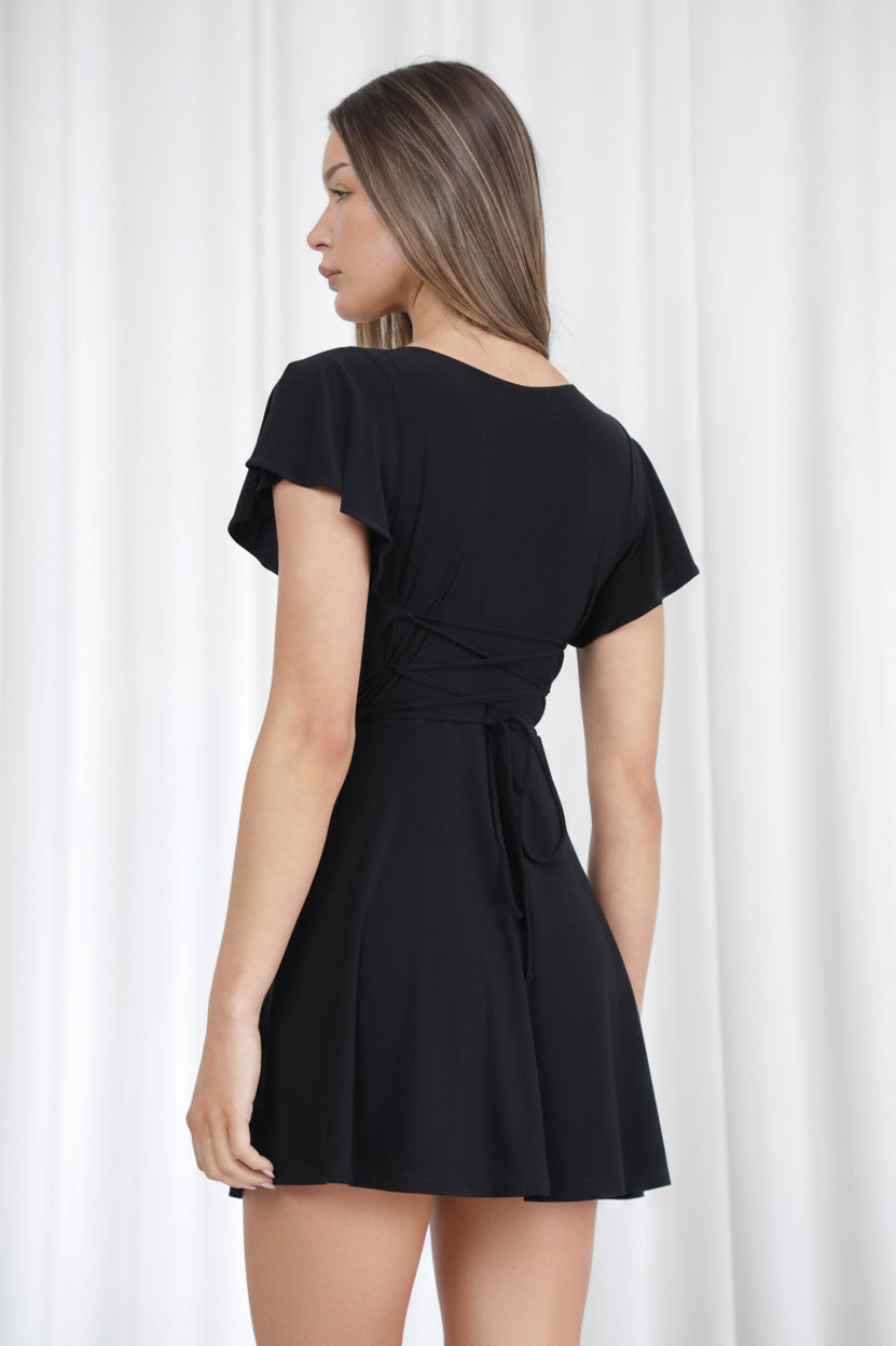 Ava Reversible Neckline Mini Dress
