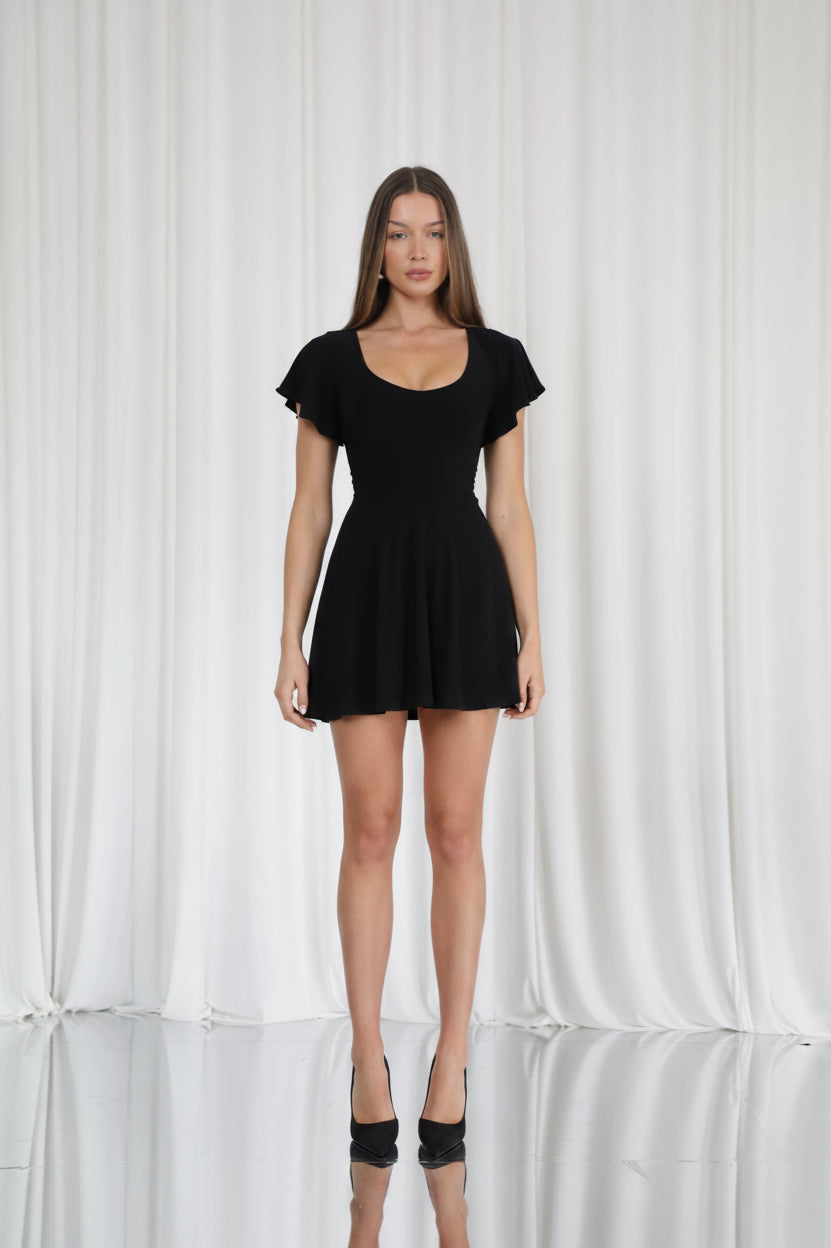 Ava Reversible Neckline Mini Dress