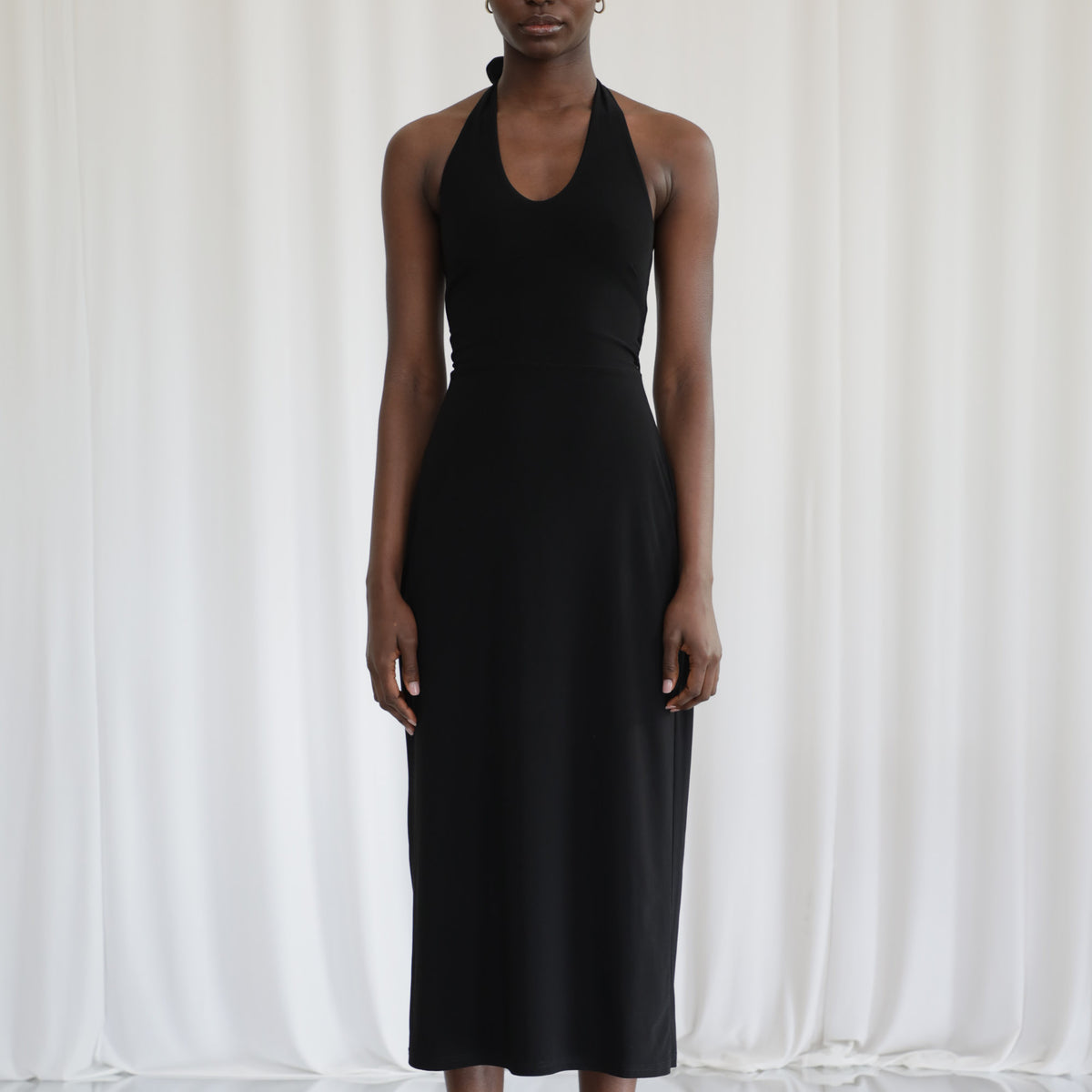 Harper Two-Way Halter Midi Dress