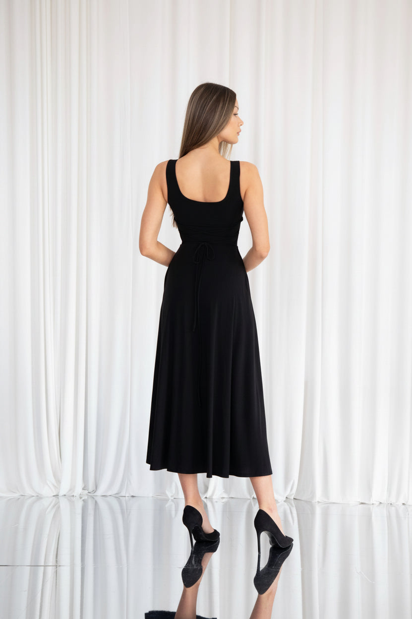 Juni Reversible Neckline Maxi Dress