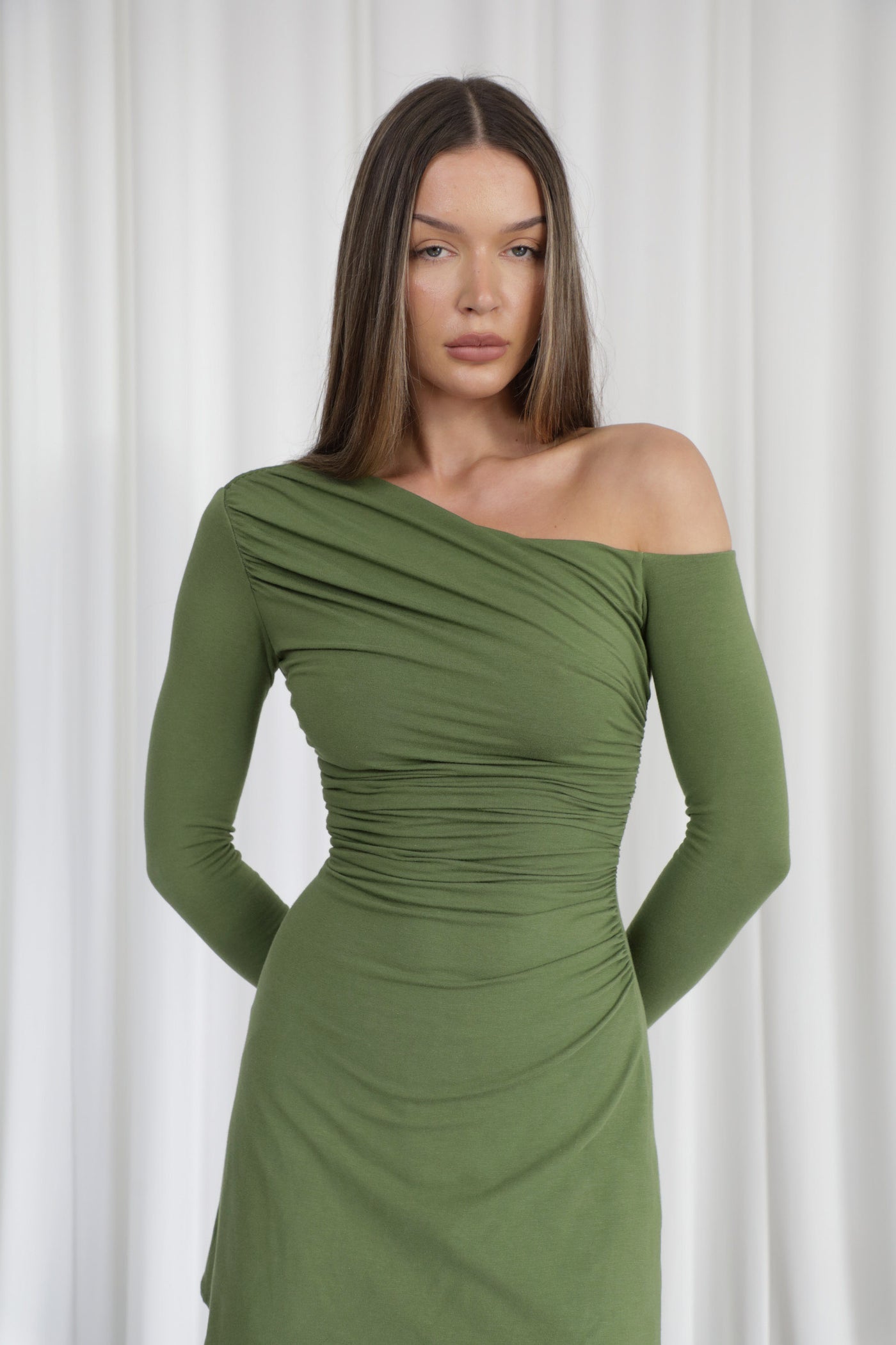 Luna Asymmetric Mini Dress