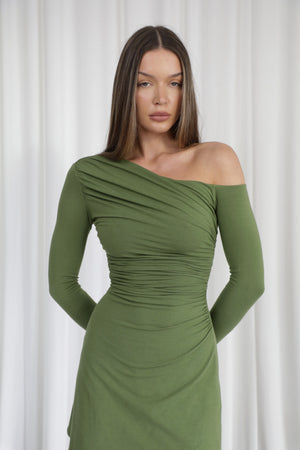 Luna Asymmetric Mini Dress