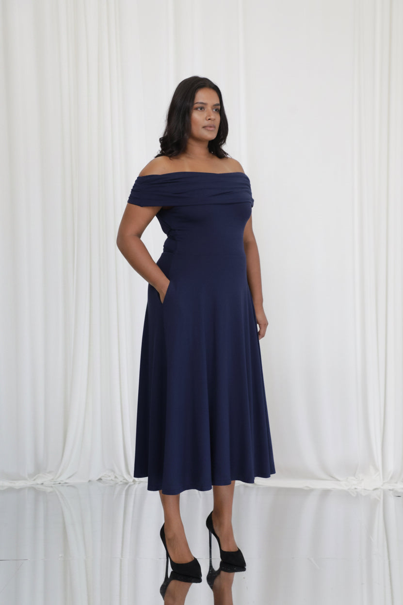 Penelope Bardot Maxi Dress