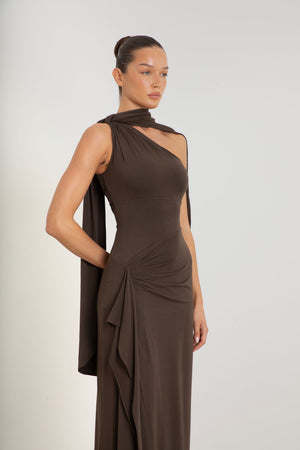 Astoria Maxi Dress with Multiway Scarf