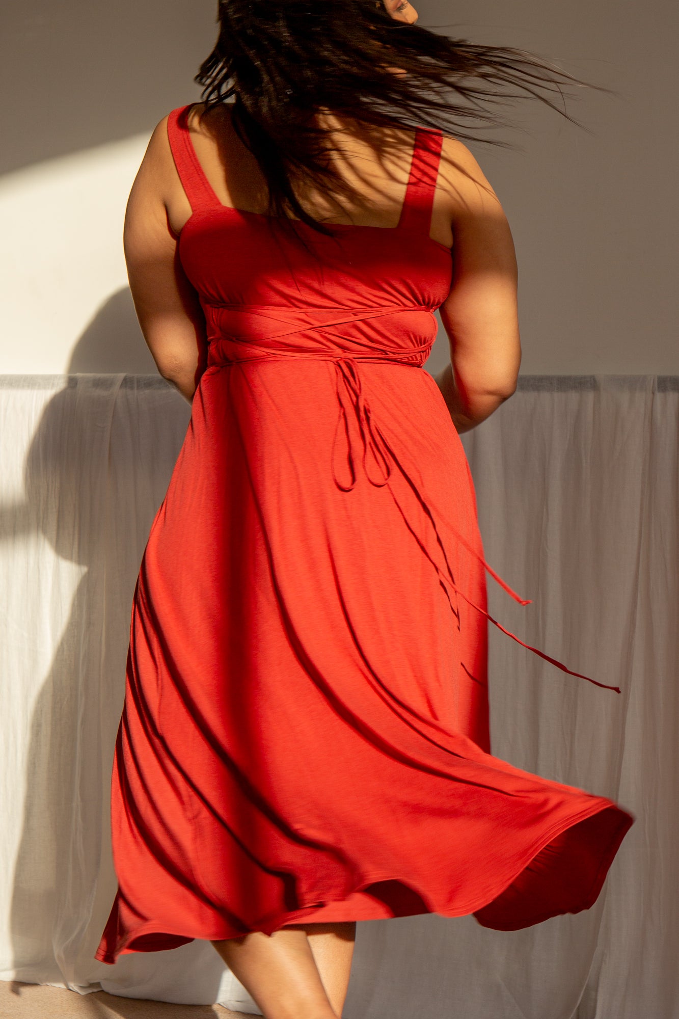 Audrey Midi Dress in Bamboo