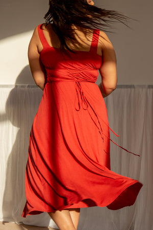 Audrey Midi Dress in Bamboo