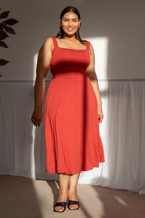 Audrey Midi Dress in Bamboo