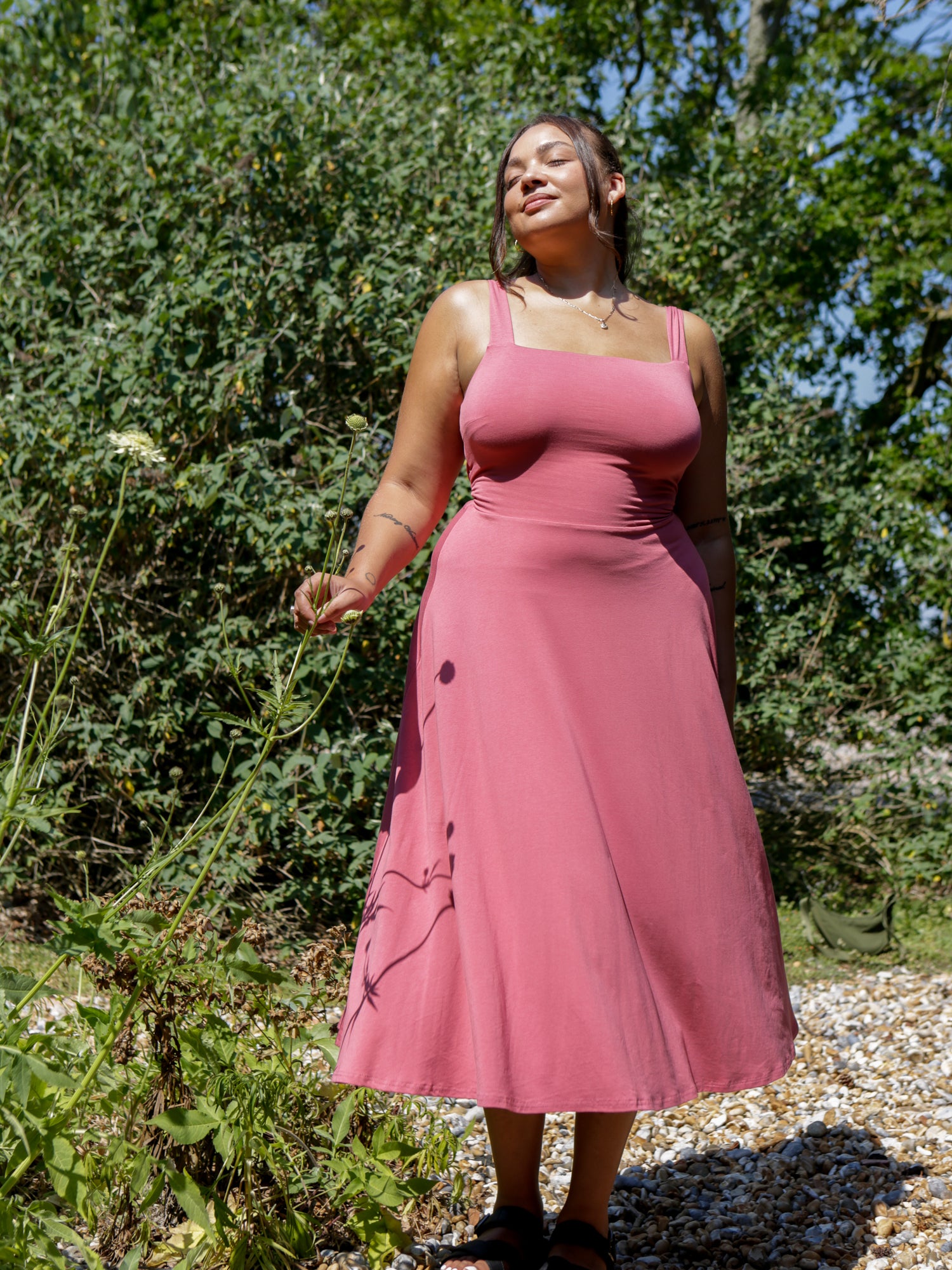 The Audrey Midi Dress In Lace