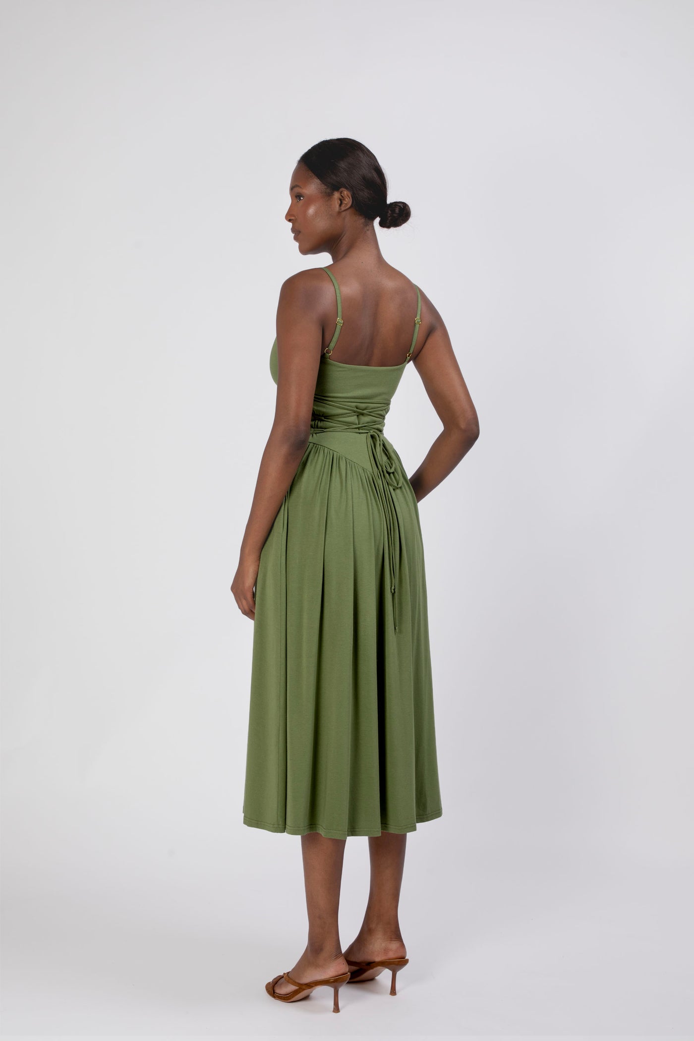 Cammie Corset Waist Midi Dress