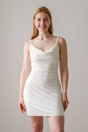 Eden Drape Mini Dress with Built-in-bra