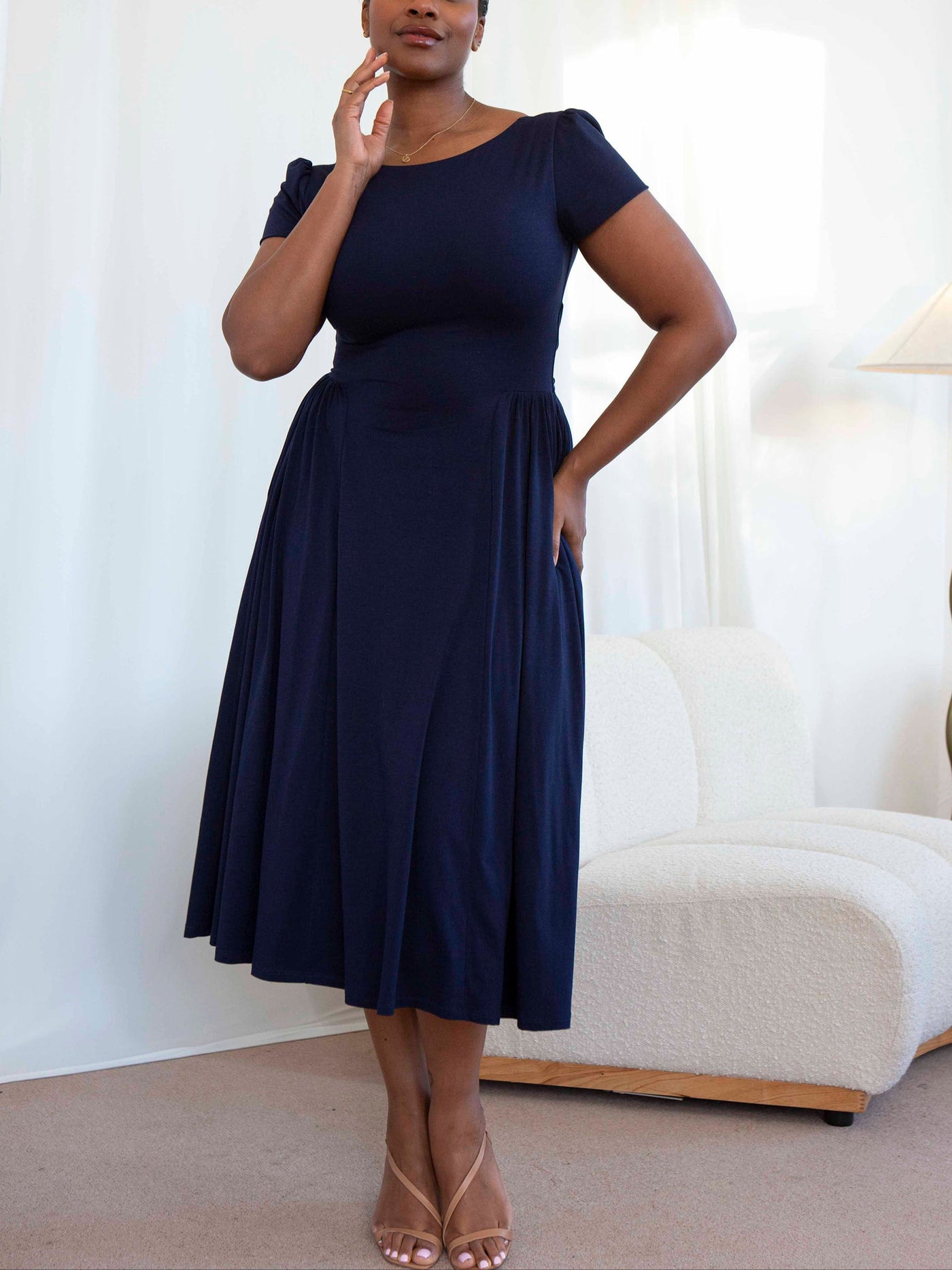 Emmie Viscose Maxi Dress Dark Green