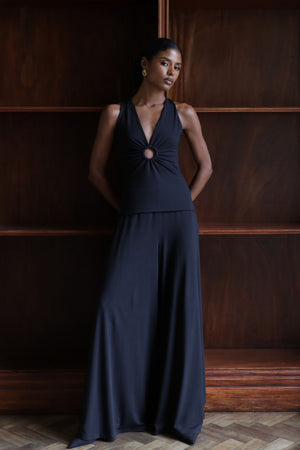 Float Wide Leg Trousers with Pockets