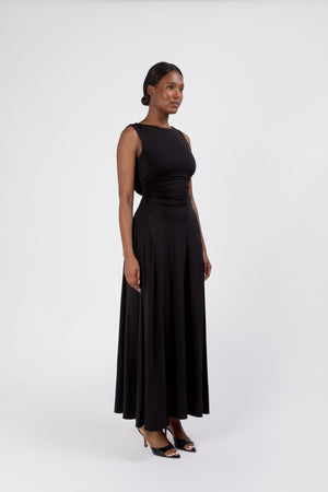 Gaia Reversible Neckline Maxi Dress