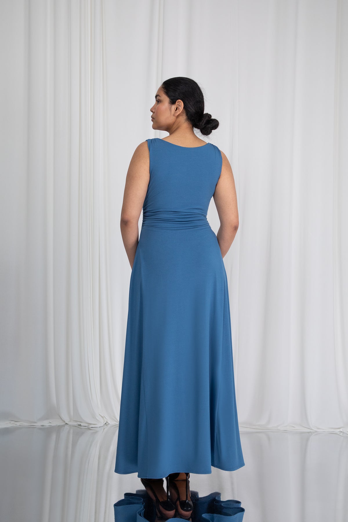 Gaia Reversible Neckline Maxi Dress