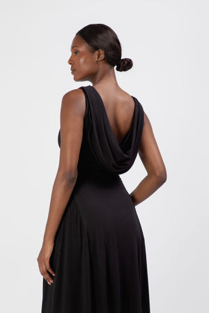 Gaia Reversible Neckline Maxi Dress