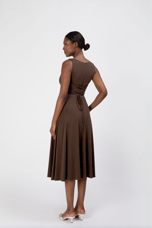 Lana Reversible Cowl Neck Dress