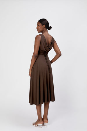 Lana Reversible Cowl Neck Dress