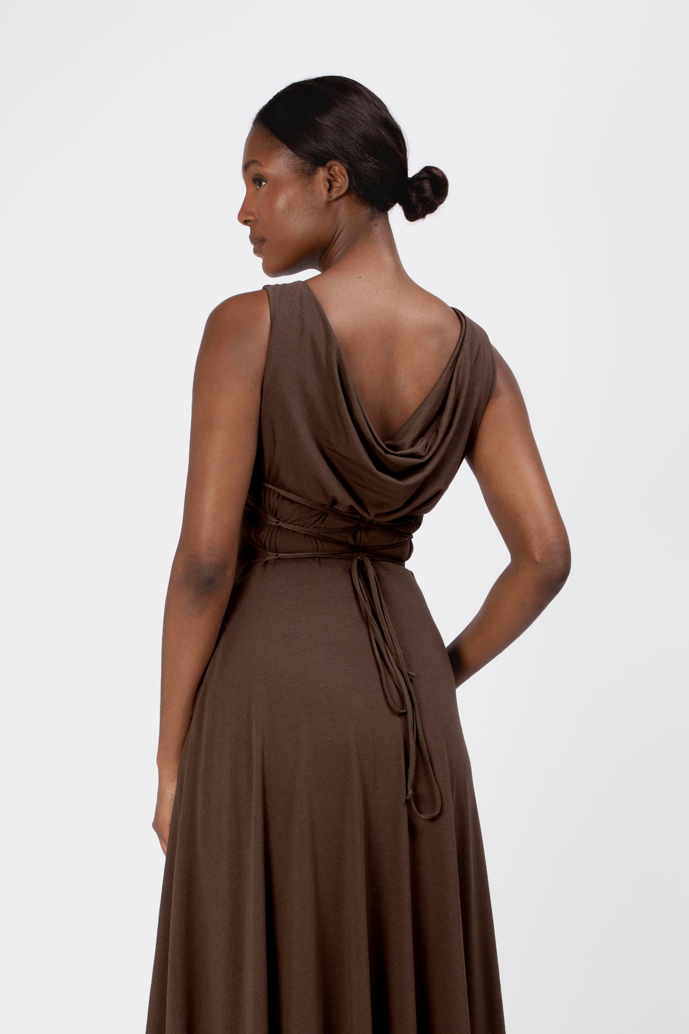 Lana Reversible Cowl Neck Dress