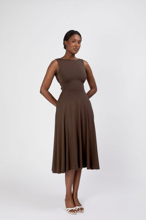 Lana Reversible Cowl Neck Dress