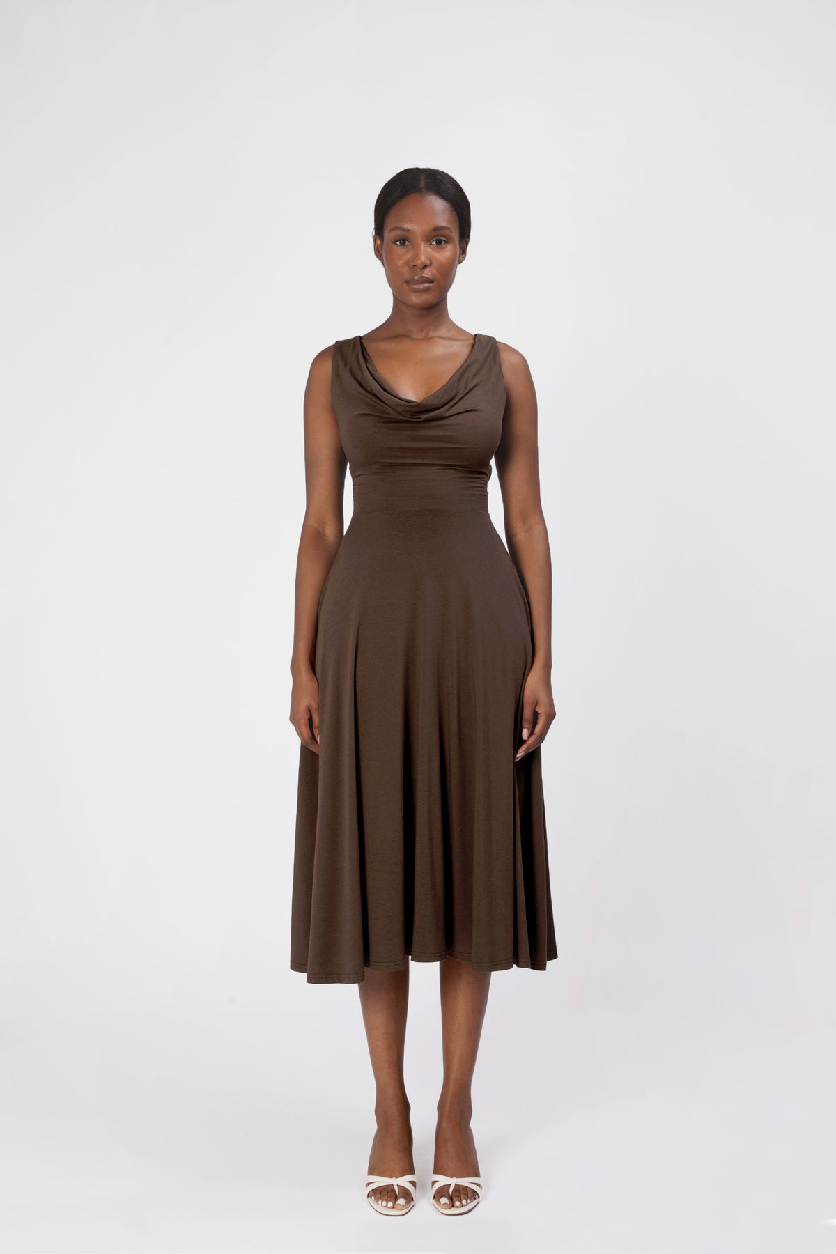 Lana Reversible Cowl Neck Dress