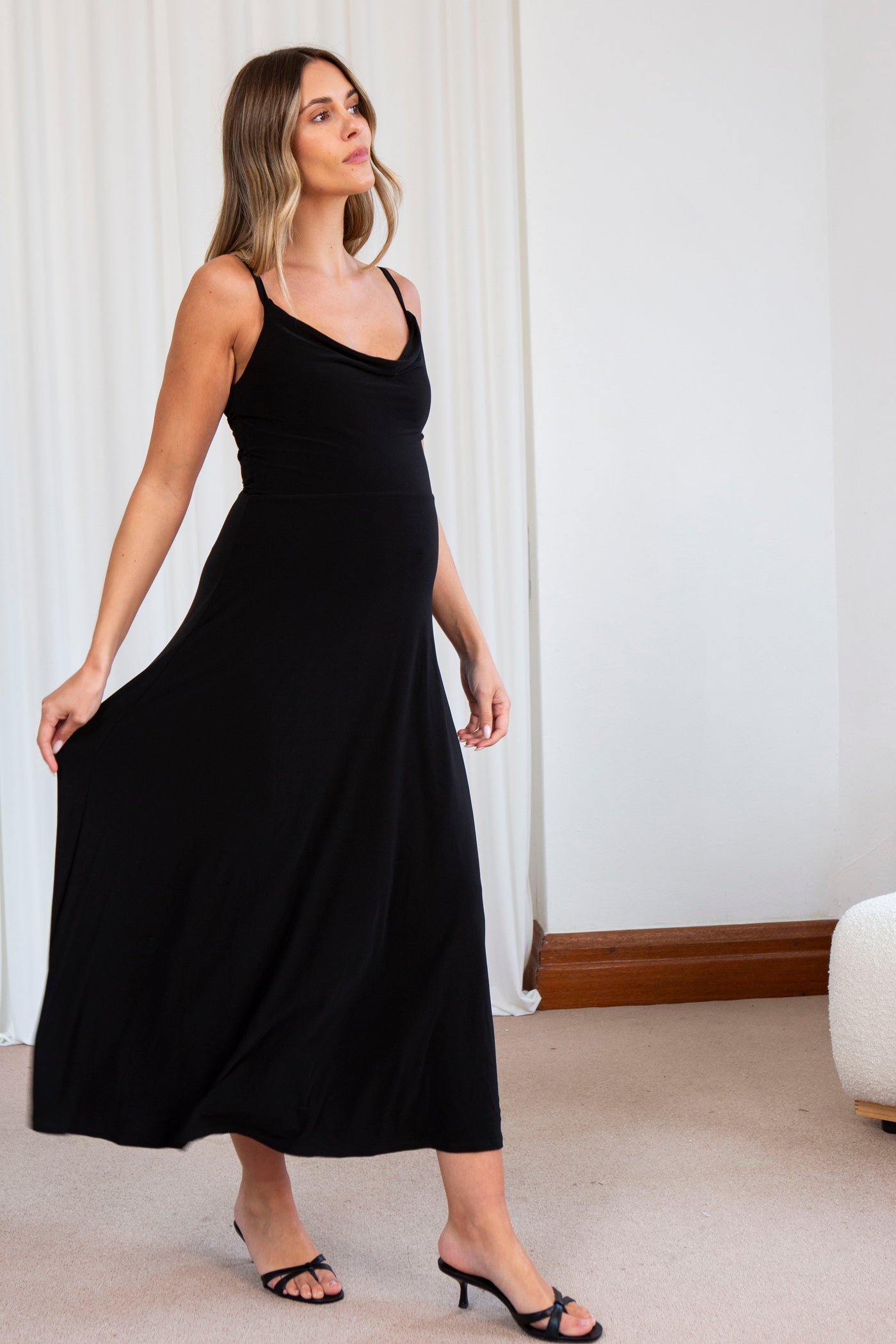 Lulah Drape Maxi Dress