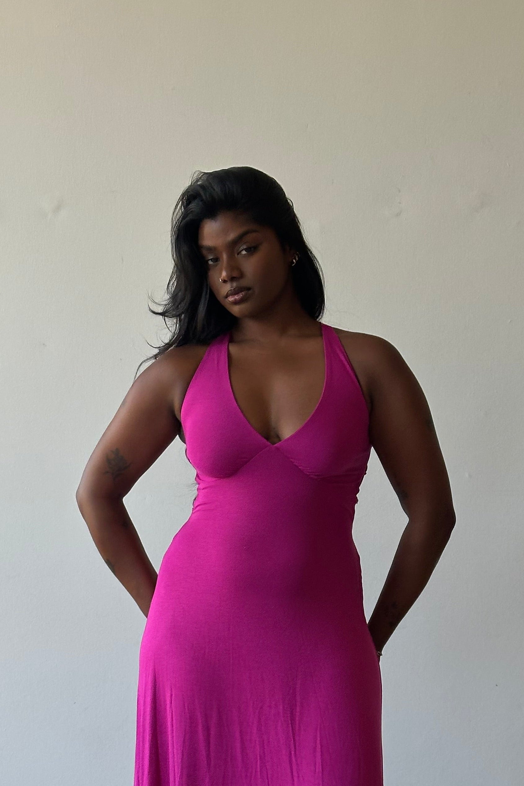 Nova Plunge Maxi Dress