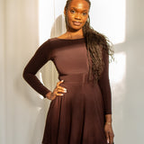 Rene Reversible Mini Dress in Recycled ITY