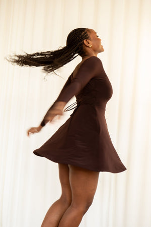 Rene Reversible Mini Dress in Recycled ITY